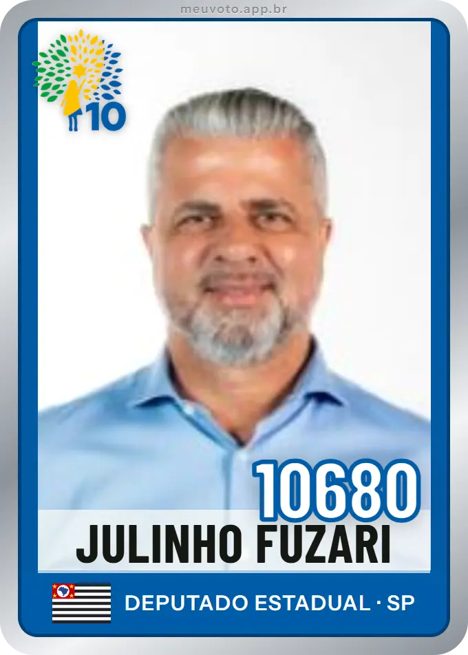 Carta de Julinho Fuzari, número 10680, Republicanos