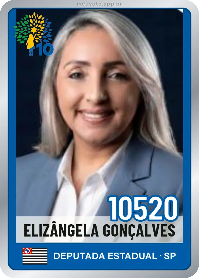 Carta de Elizângela Gonçalves, número 10520, Republicanos