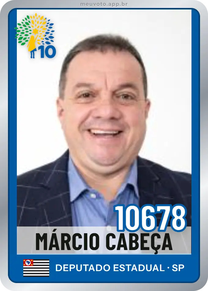 Carta de Márcio Cabeça, número 10678, Republicanos