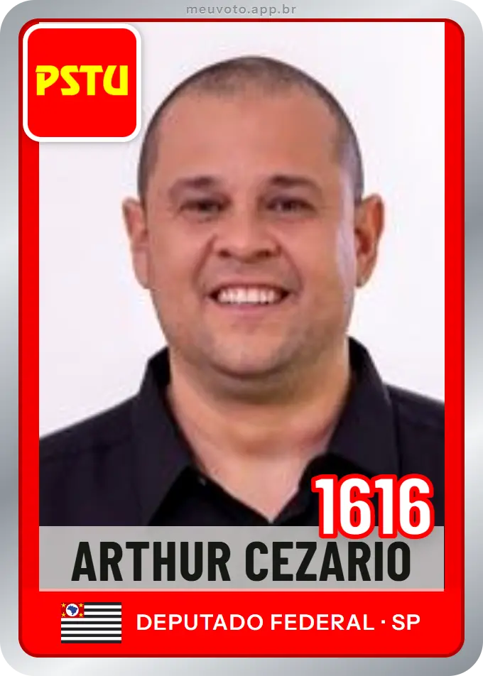 Carta de Arthur Cezario, número 1616, PSTU