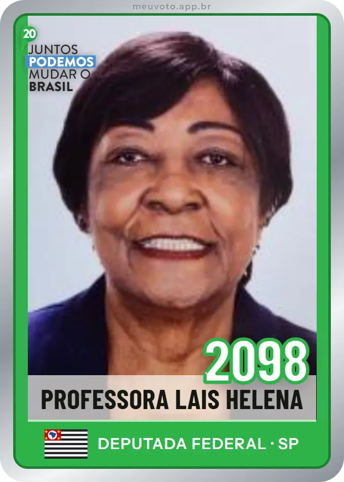 Carta de Professora Lais Helena, número 2098, Podemos