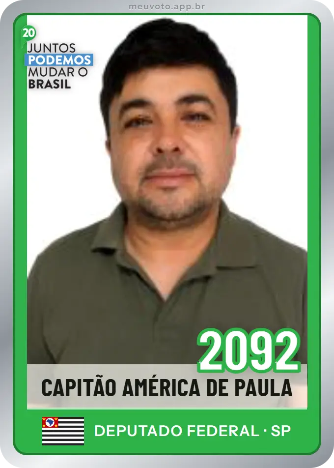 Carta de Capitão América de Paula, número 2092, Podemos