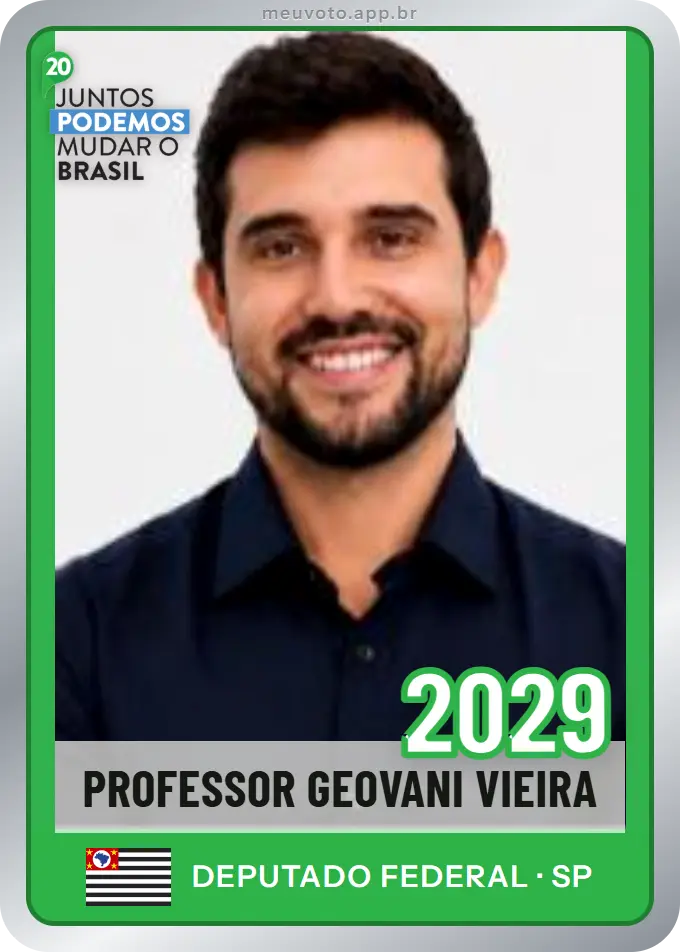 Carta de Professor Geovani Vieira, número 2029, Podemos