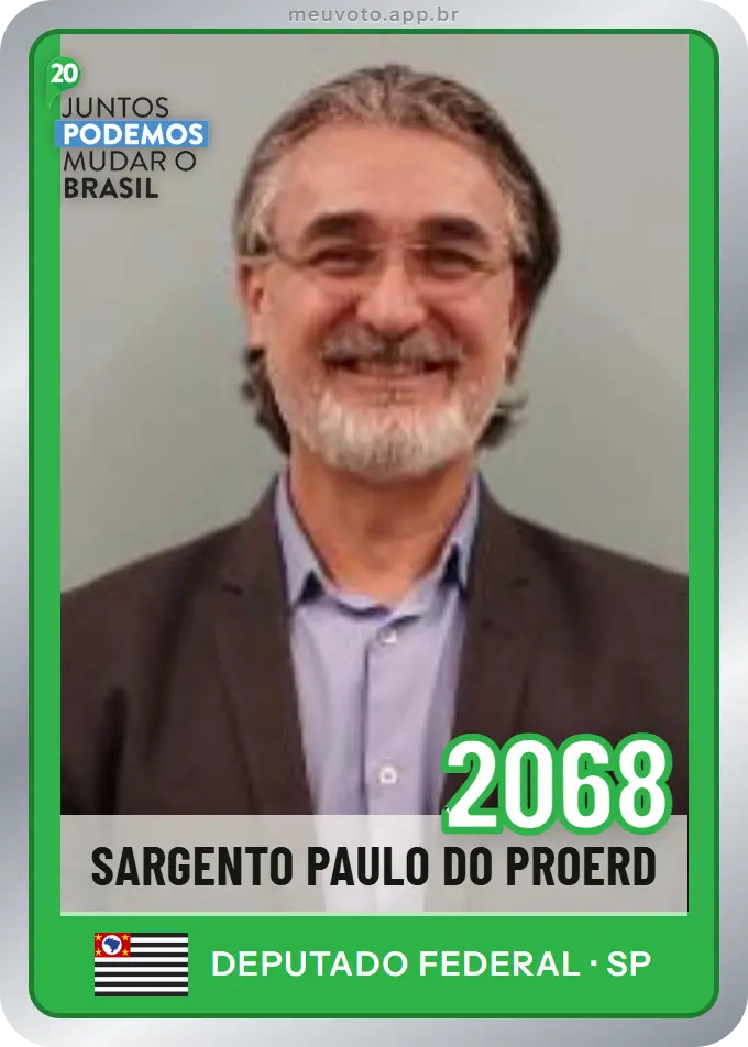 Carta de Sargento Paulo do Proerd, número 2068, Podemos