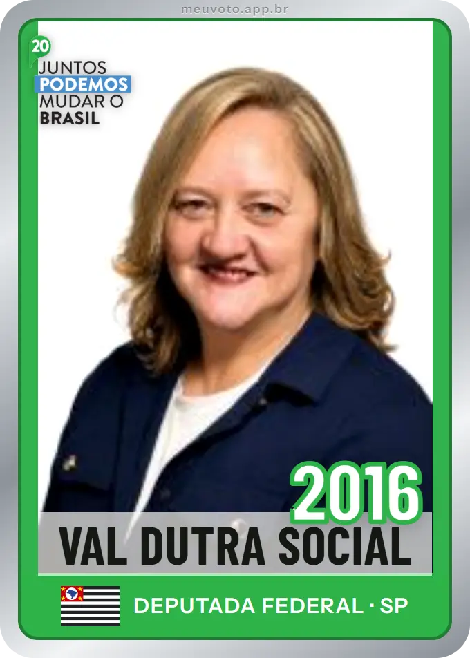 Carta de Val Dutra Social, número 2016, Podemos