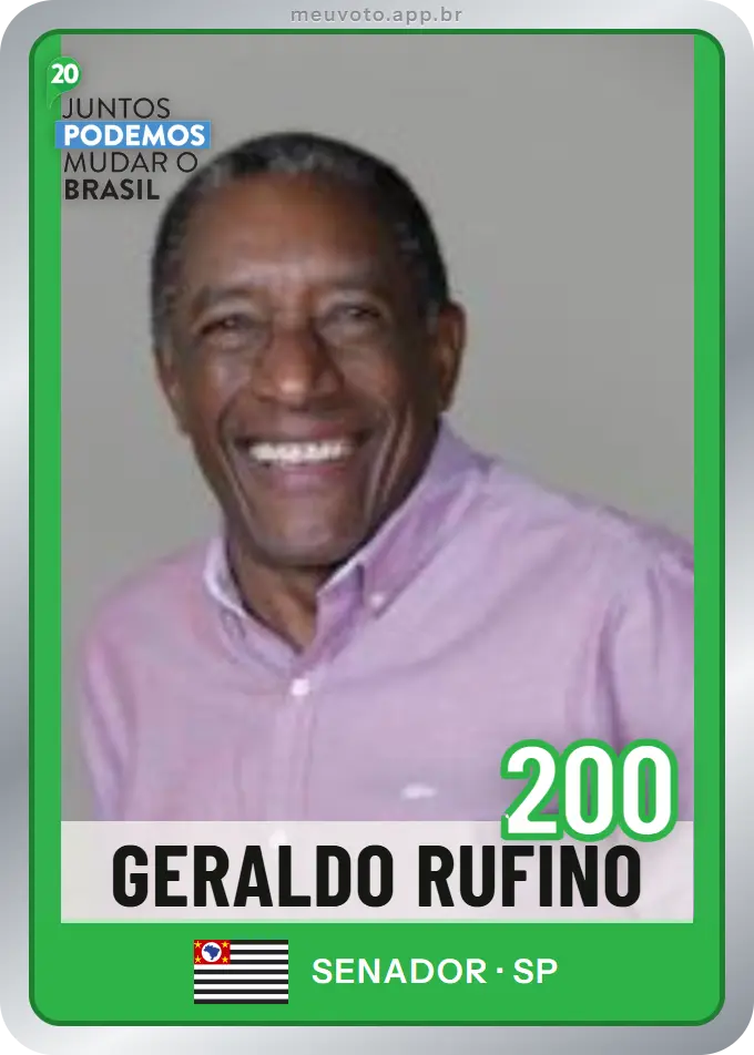 Carta de Geraldo Rufino, número 200, Podemos