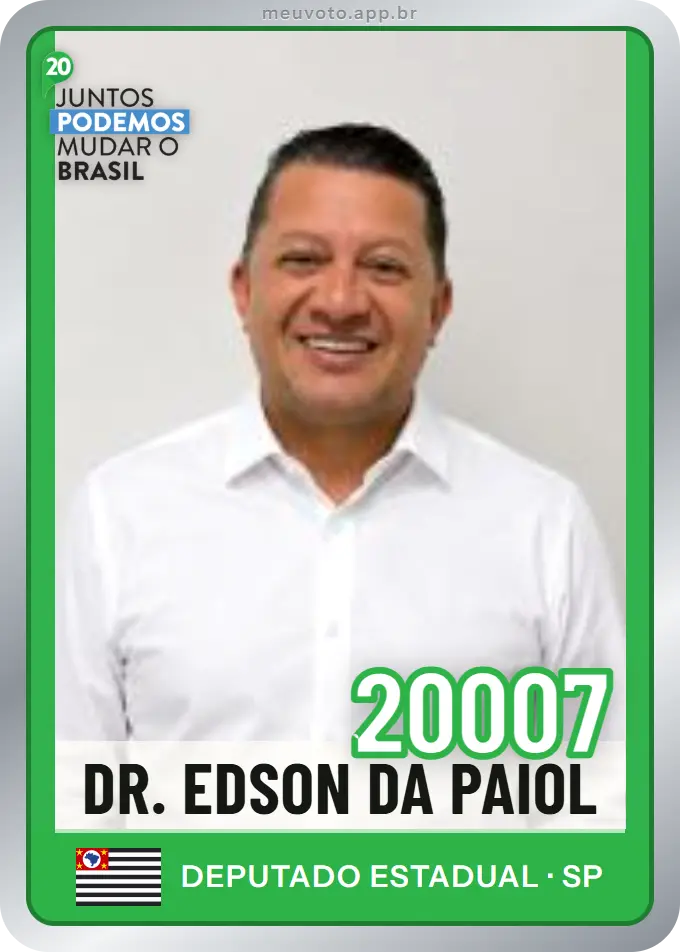 Carta de Dr. Edson da Paiol, número 20007, Podemos