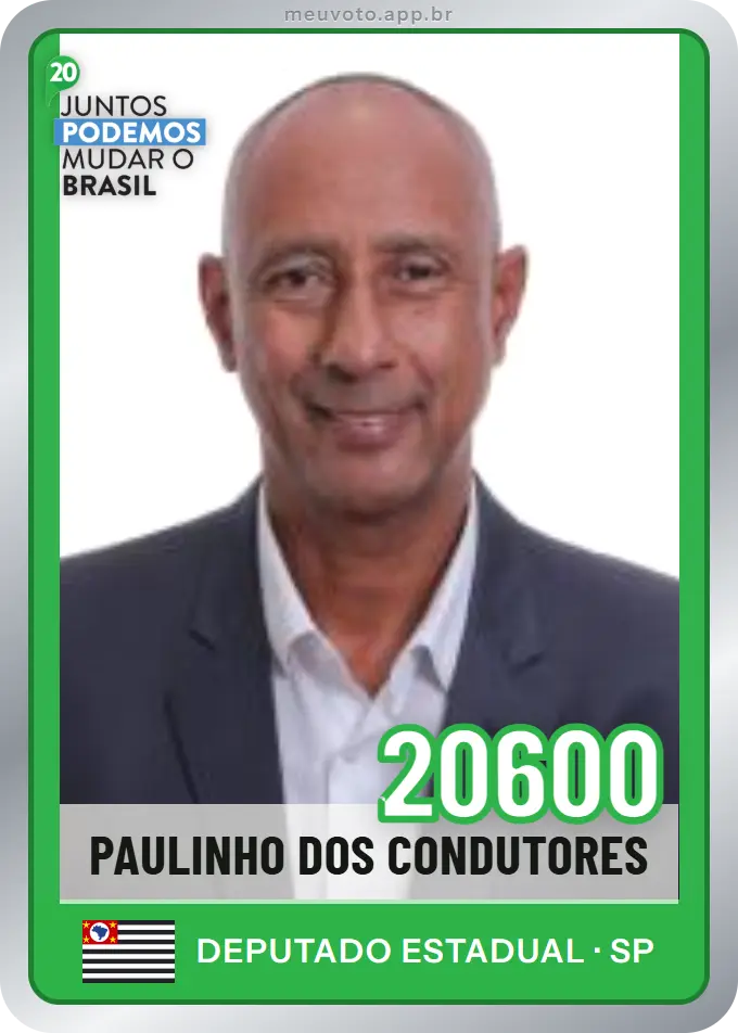 Carta de Paulinho dos Condutores, número 20600, Podemos