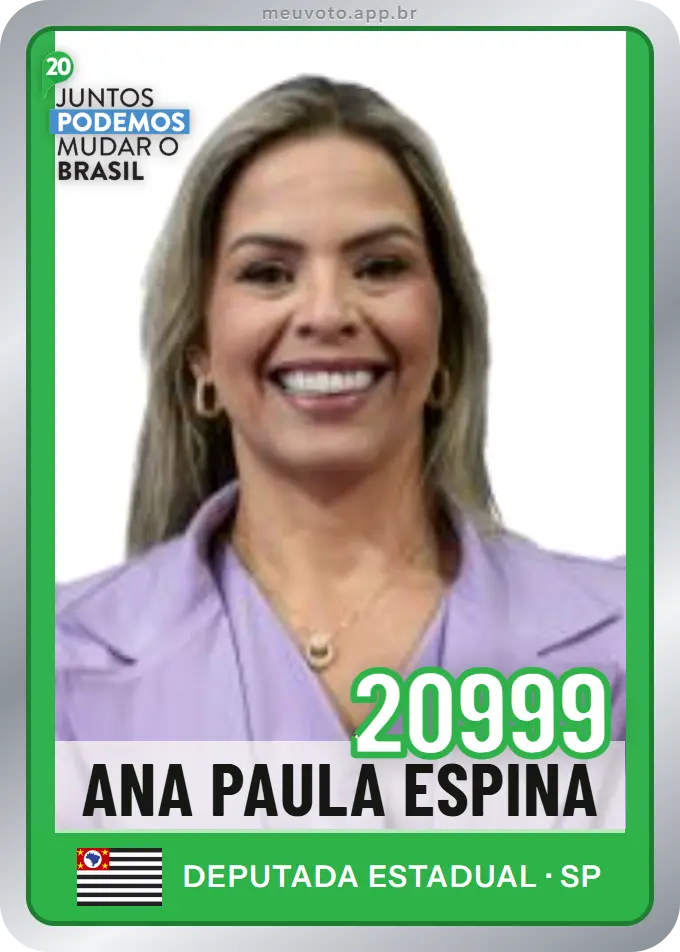 Carta de Ana Paula Espina, número 20999, Podemos