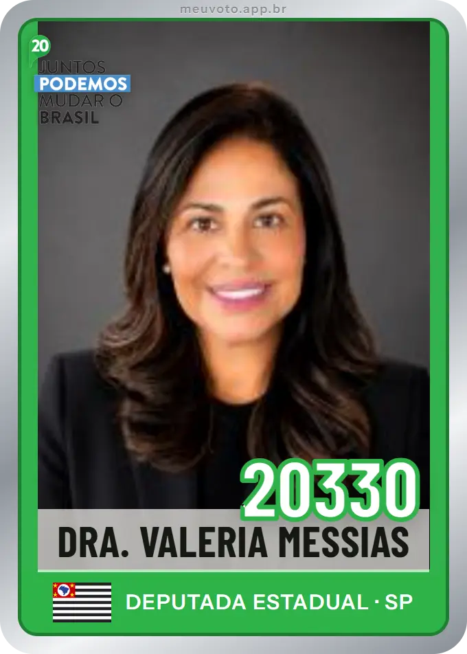 Carta de Dra. Valeria Messias, número 20330, Podemos