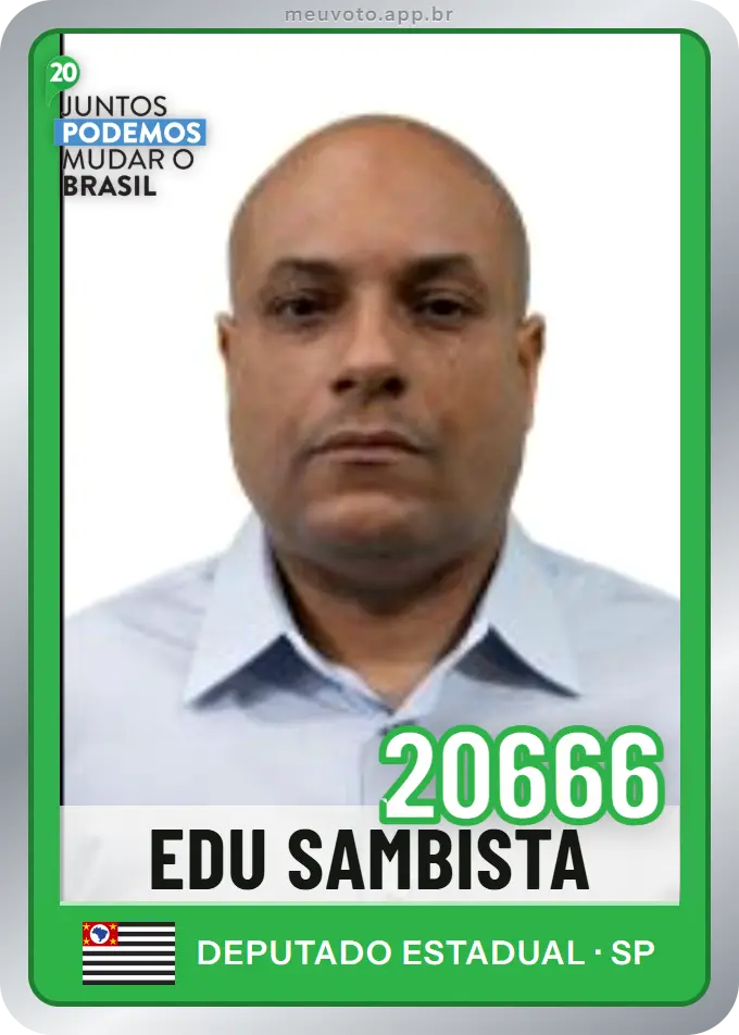 Carta de Edu Sambista, número 20666, Podemos