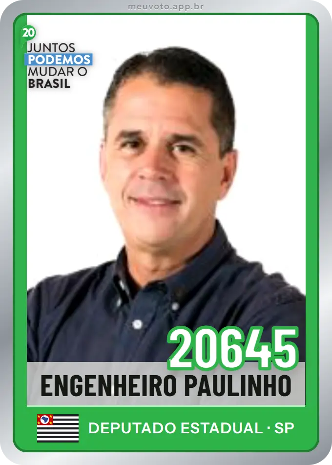 Carta de Engenheiro Paulinho, número 20645, Podemos