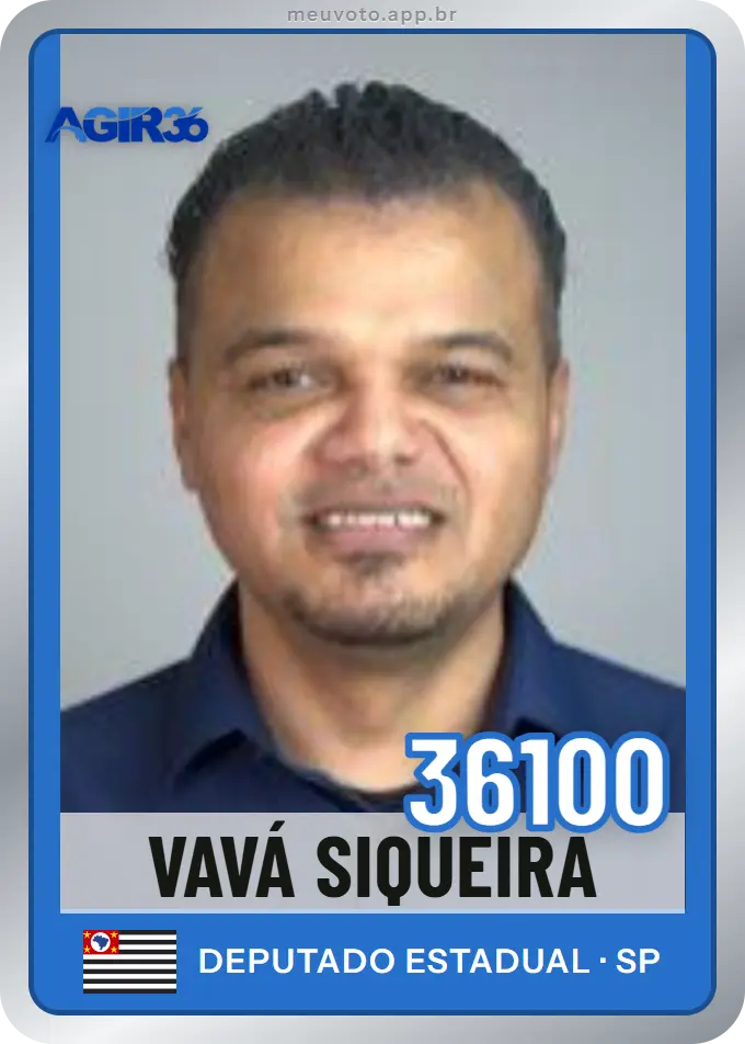 Carta de Vavá Siqueira, número 36100, Agir