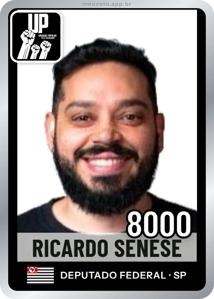 Carta de Ricardo Senese, número 8000, UP