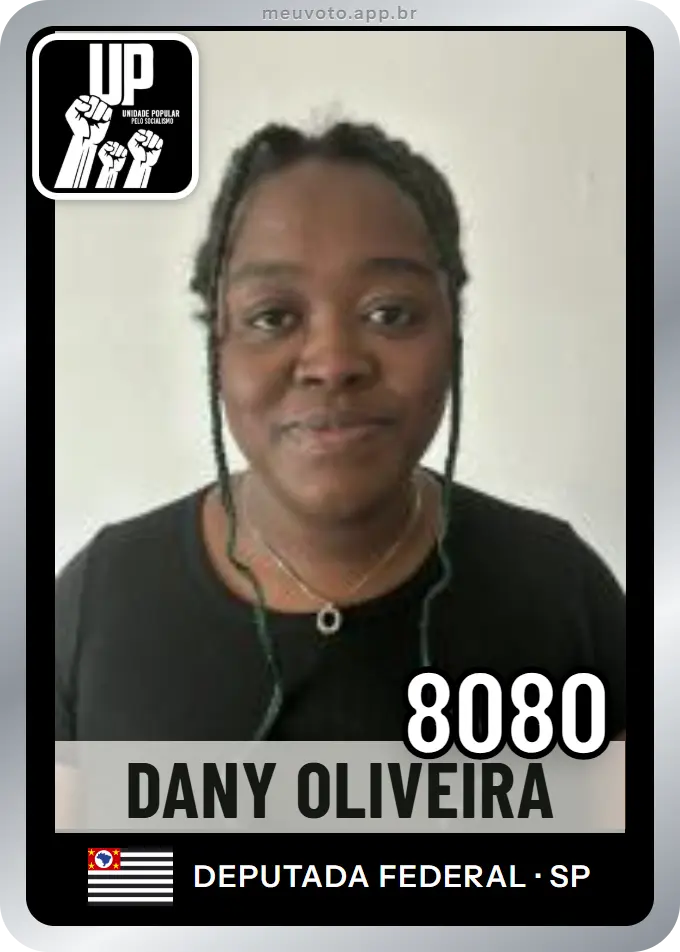 Carta de Dany Oliveira, número 8080, UP