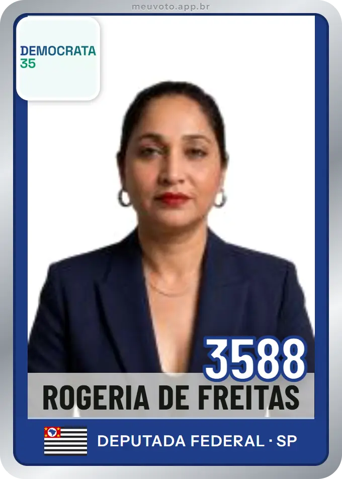 Carta de Rogeria de Freitas, número 3588, Democrata