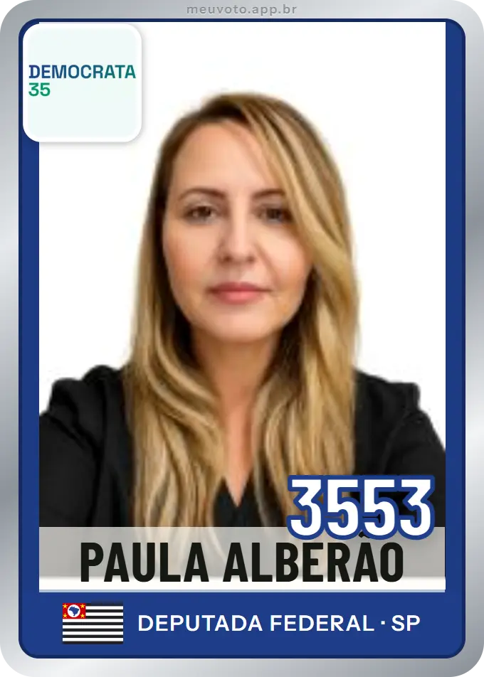Carta de Paula Alberão, número 3553, Democrata