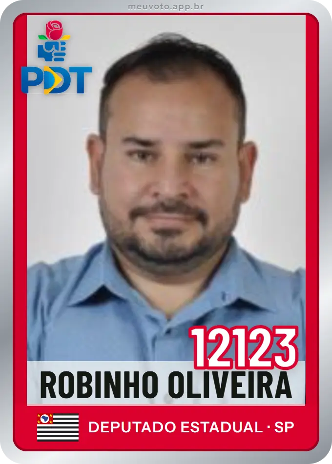 Carta de Robinho Oliveira, número 12123, PDT