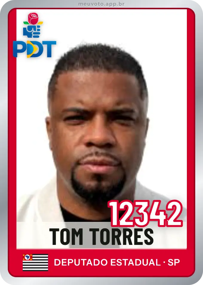Carta de Tom Torres, número 12342, PDT