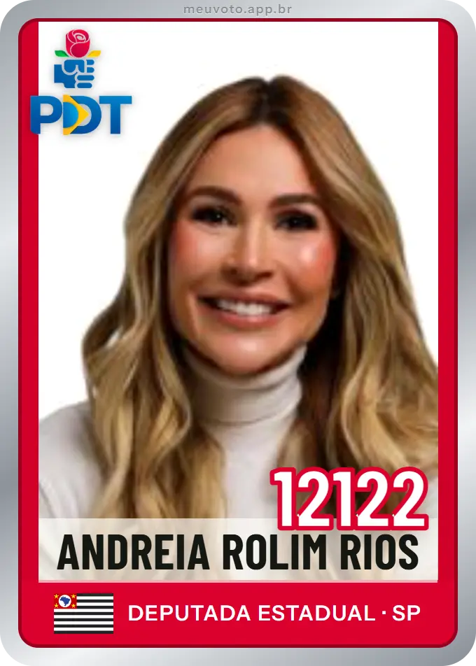 Carta de Andreia Rolim Rios, número 12122, PDT
