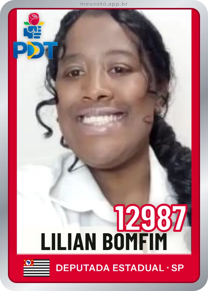 Carta de Lilian Bomfim, número 12987, PDT