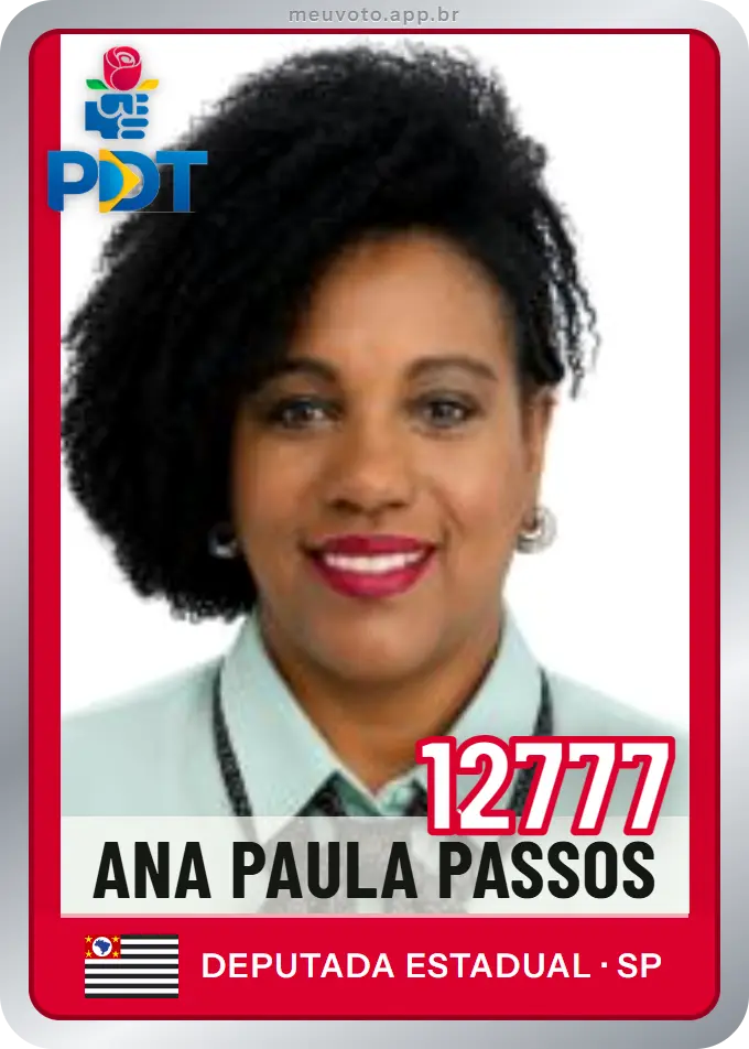 Carta de Ana Paula Passos, número 12777, PDT