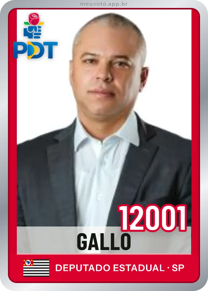 Carta de Gallo, número 12001, PDT
