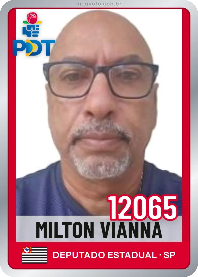 Carta de Milton Vianna, número 12065, PDT