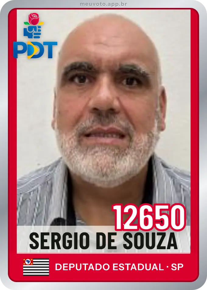 Carta de Sergio de Souza, número 12650, PDT