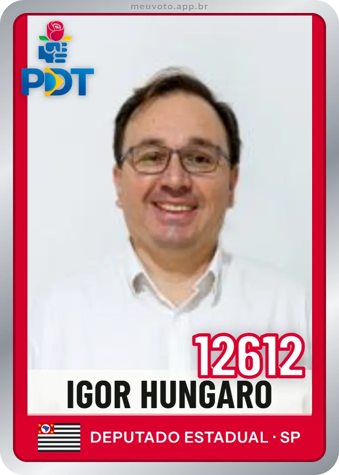Carta de Igor Hungaro, número 12612, PDT