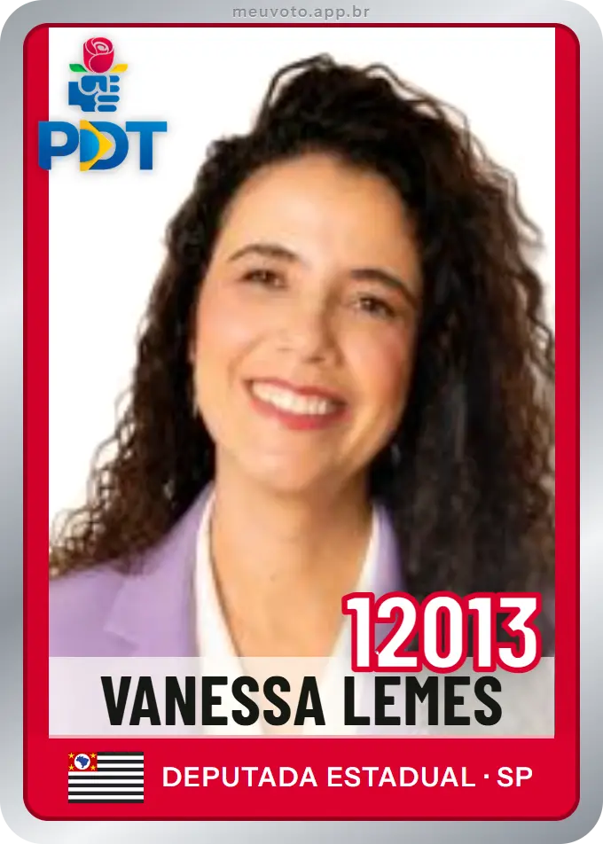 Carta de Vanessa Lemes, número 12013, PDT