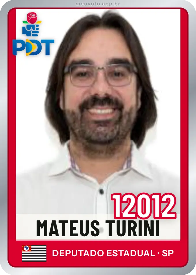 Carta de Mateus Turini, número 12012, PDT