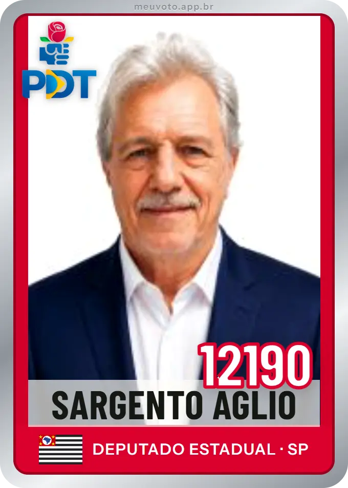 Carta de Sargento Aglio, número 12190, PDT