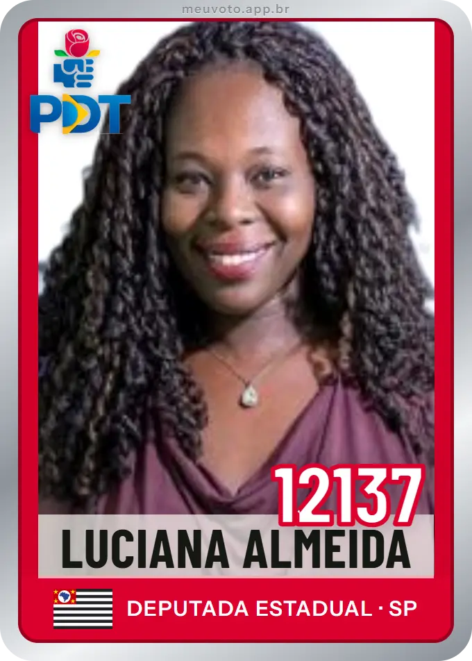 Carta de Luciana Almeida, número 12137, PDT