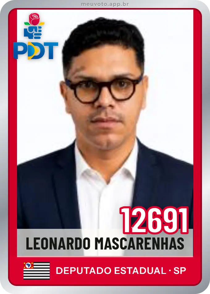 Carta de Leonardo Mascarenhas, número 12691, PDT
