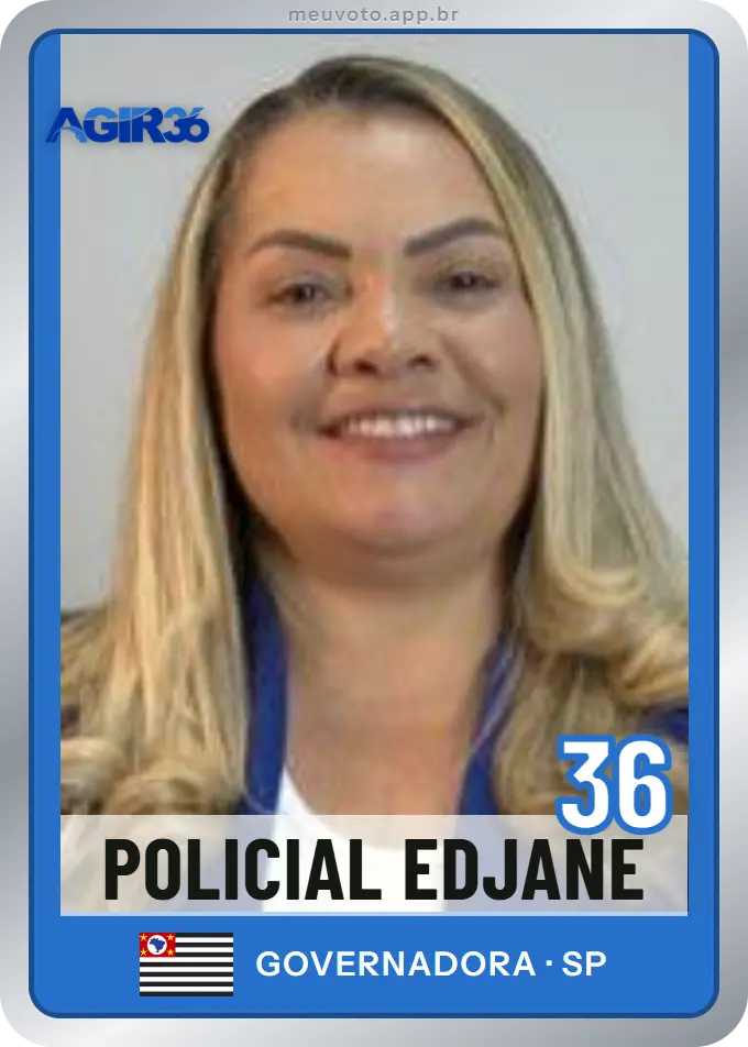 Carta de Policial Edjane, número 36, Agir