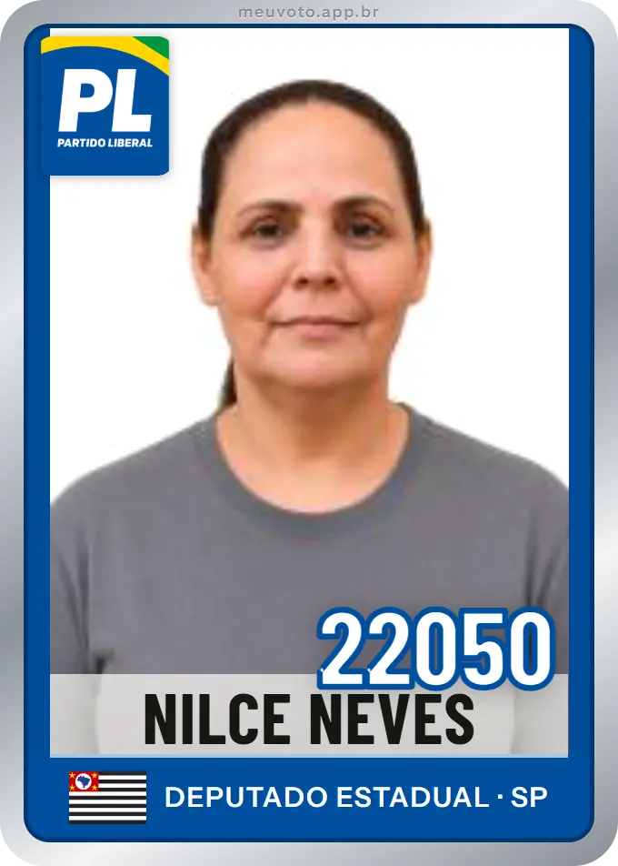 Carta de Nilce Neves, número 22050, PL