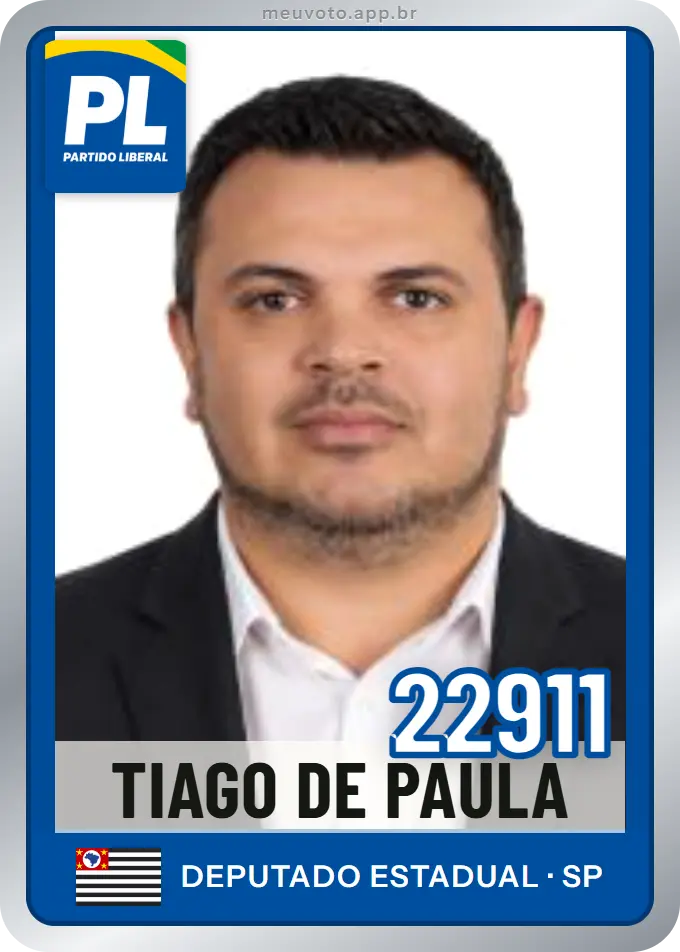 Carta de Tiago de Paula, número 22911, PL