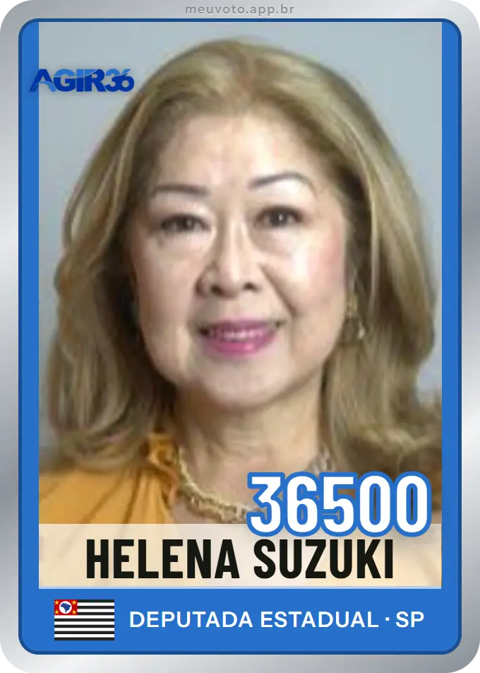 Carta de Helena Suzuki, número 36500, Agir