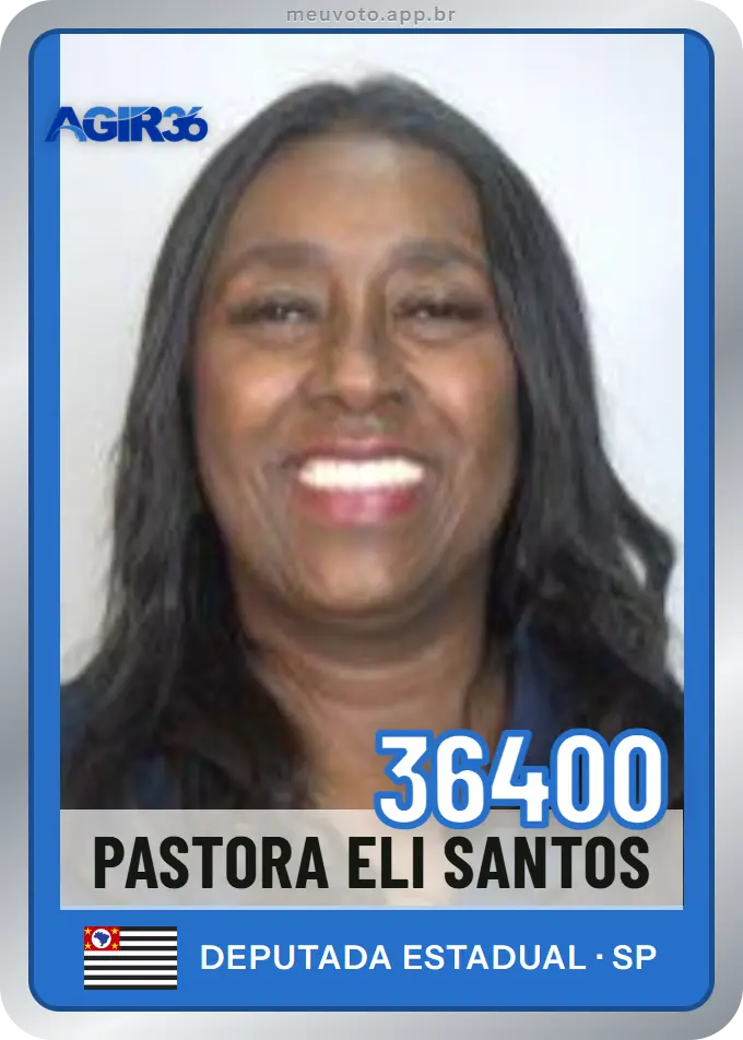 Carta de Pastora Eli Santos, número 36400, Agir