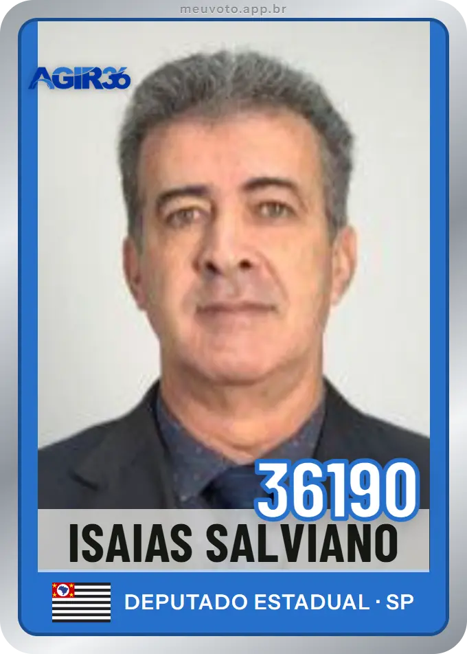 Carta de Isaias Salviano, número 36190, Agir