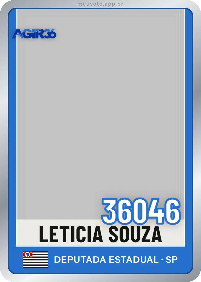 Carta de Leticia Souza, número 36046, Agir