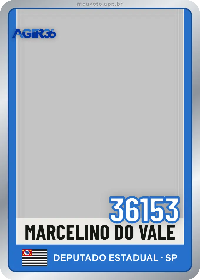 Carta de Marcelino do Vale, número 36153, Agir