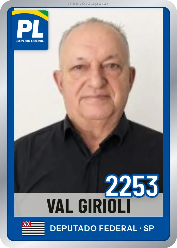 Carta de Val Girioli, número 2253, PL