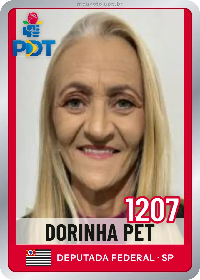 Carta de Dorinha Pet, número 1207, PDT