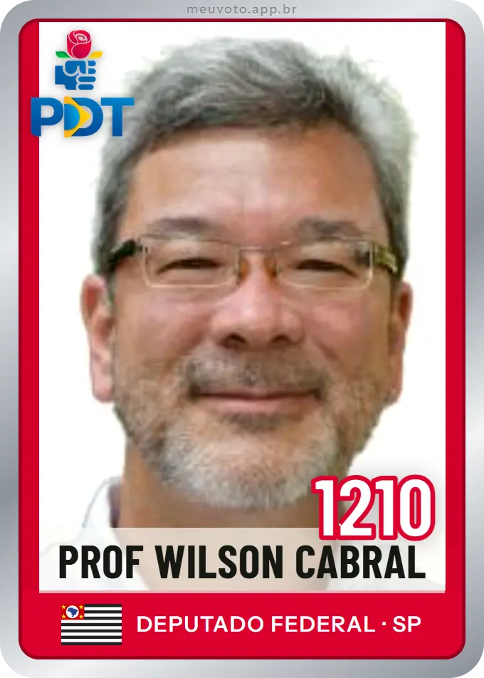 Carta de Prof Wilson Cabral, número 1210, PDT