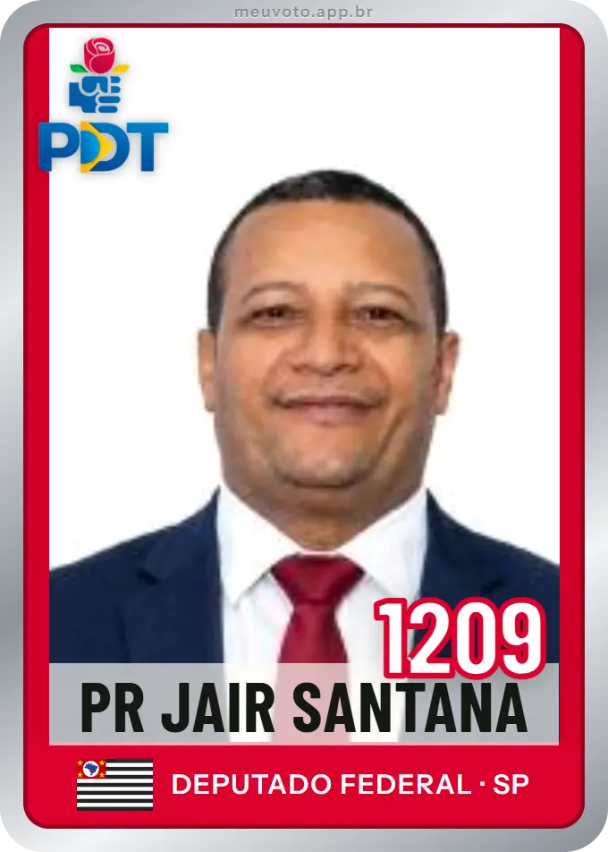 Carta de Pr Jair Santana, número 1209, PDT