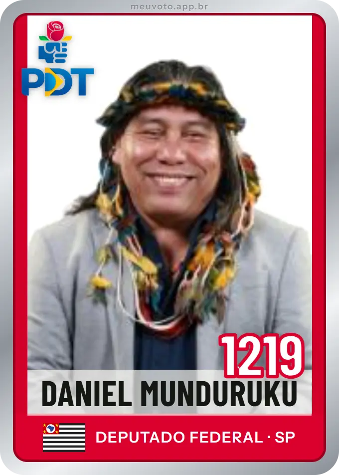Carta de Daniel Munduruku, número 1219, PDT