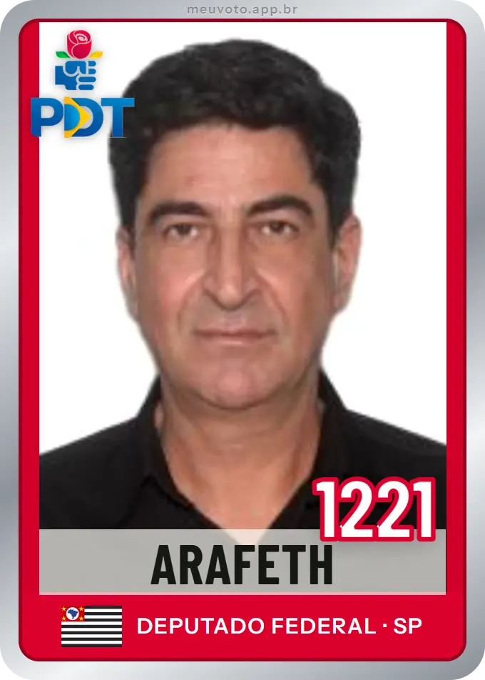 Carta de Arafeth, número 1221, PDT