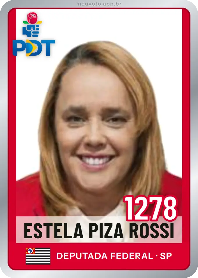 Carta de Estela Piza Rossi, número 1278, PDT